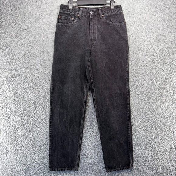 Vintage Levi's Jeans Men's 32x32 Fits 30x32 Black Relaxed Straight Faded Red Tab - Picture 1 of 11